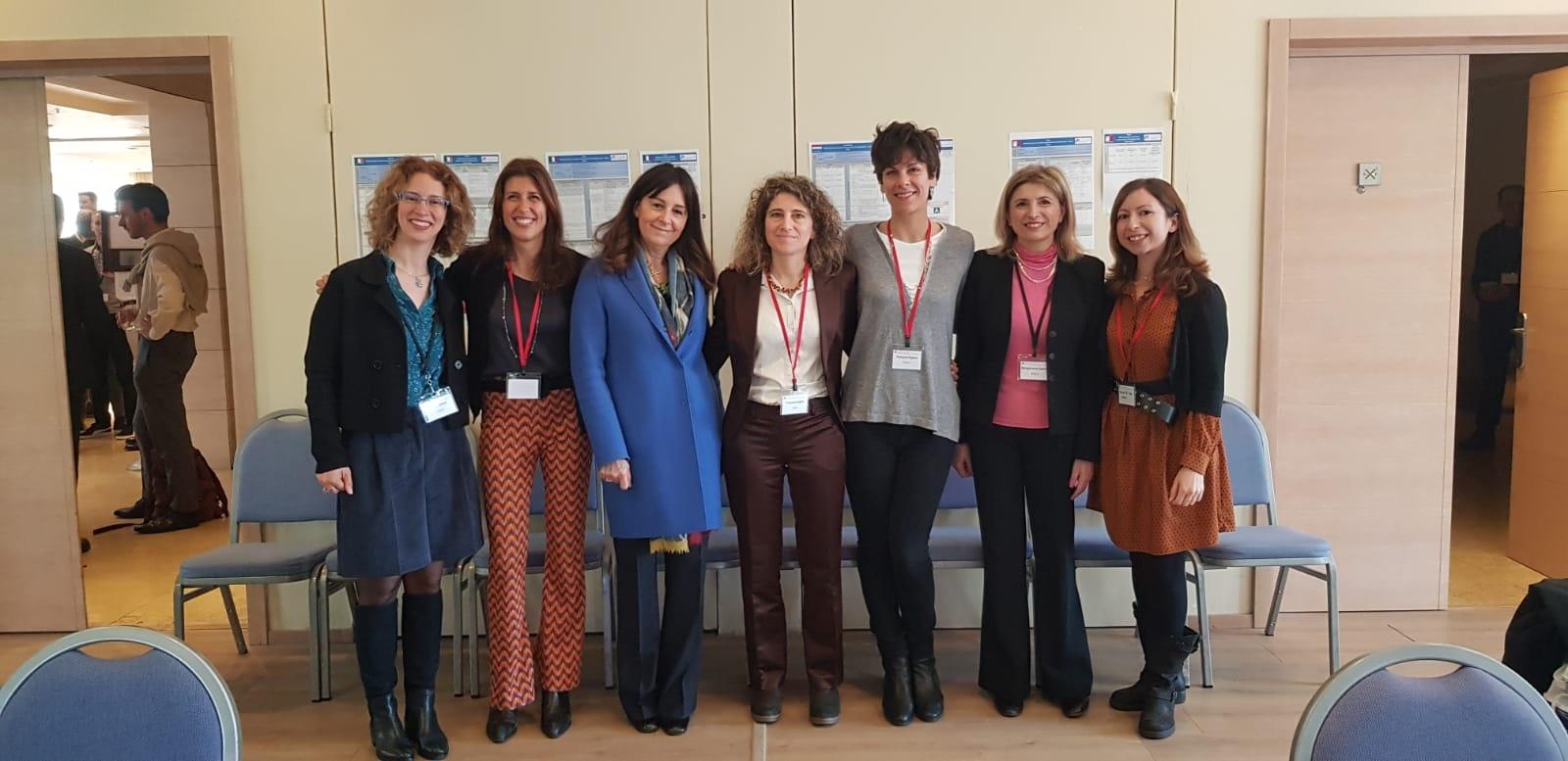Un'immagine della delegazione tutta al femminile dell'ENEA al meeting del progetto EPDB tenutosi a Roma il 19 e il 20 aprile 2023
