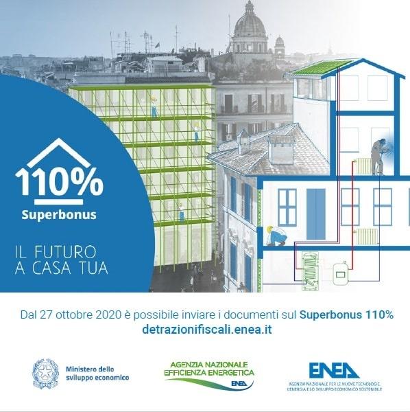 immagine copertina dell'opuscolo: Super bonus 110% - IL FUTURO A CASA TUA