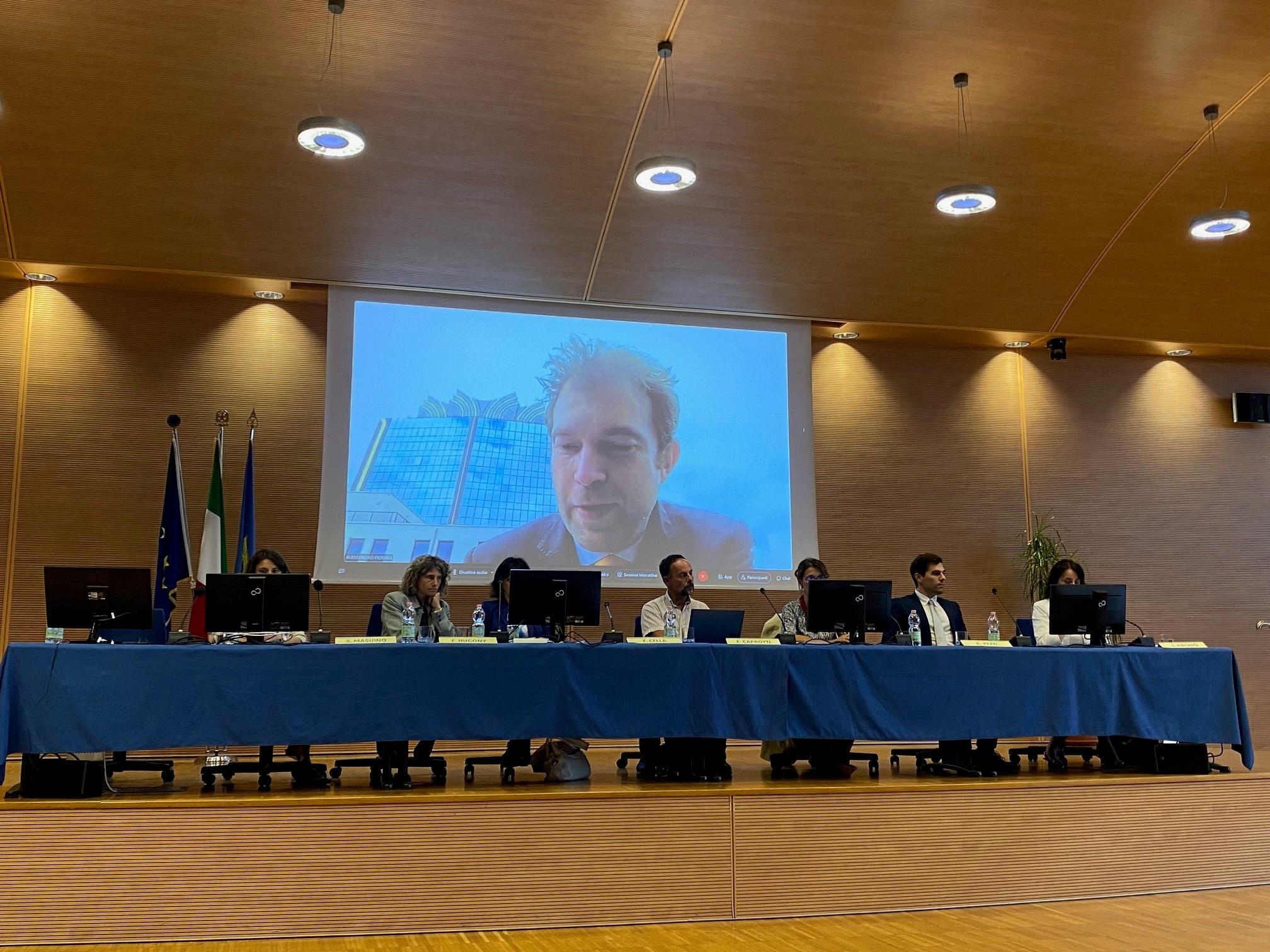 L'intervento  di Alessandro Federici, Responsabile della Divisione sistemi integrati per lo sviluppo territoriale del Dipartimento Efficienza Energetica ENEA