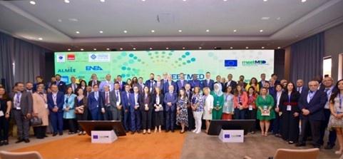 La foto di gruppo dei partecipanti alla seconda edizione della meetMED Week svoltasi a Marrakech in Marocco dal 9 all'11 maggio