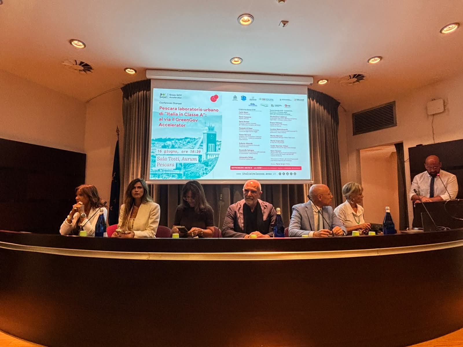 L'intervento di Nicolandrea Calabrese, all'evento di presentazione di GreenGov Accelerator