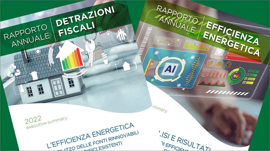 Copertina dell'undicesima edizione del Rapporto Annuale sull'Efficienza Energetica dell'ENEA con la scritta sottostante 