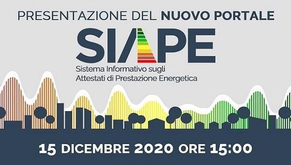 Energia: presentato il nuovo portale SIAPE che raccoglie gli Attestati di Prestazione Energetica (APE)