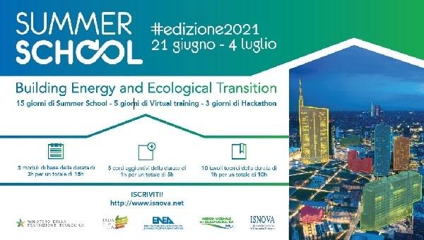 LOGO DELLA SUMMER SCHOOL EDIZIONE 2021 dal  21 giugno al 4 luglio