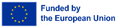 Il logo dell'Unione Europea con la scritta Funded by the European Union